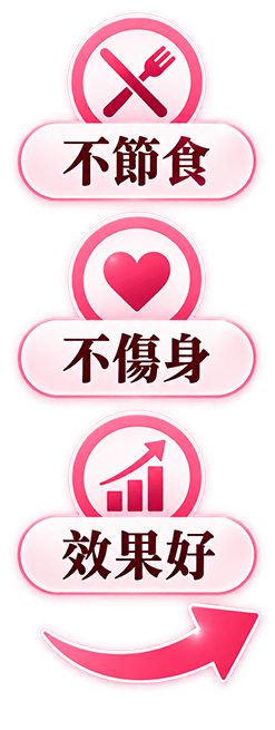 不節食、不傷身、效果好